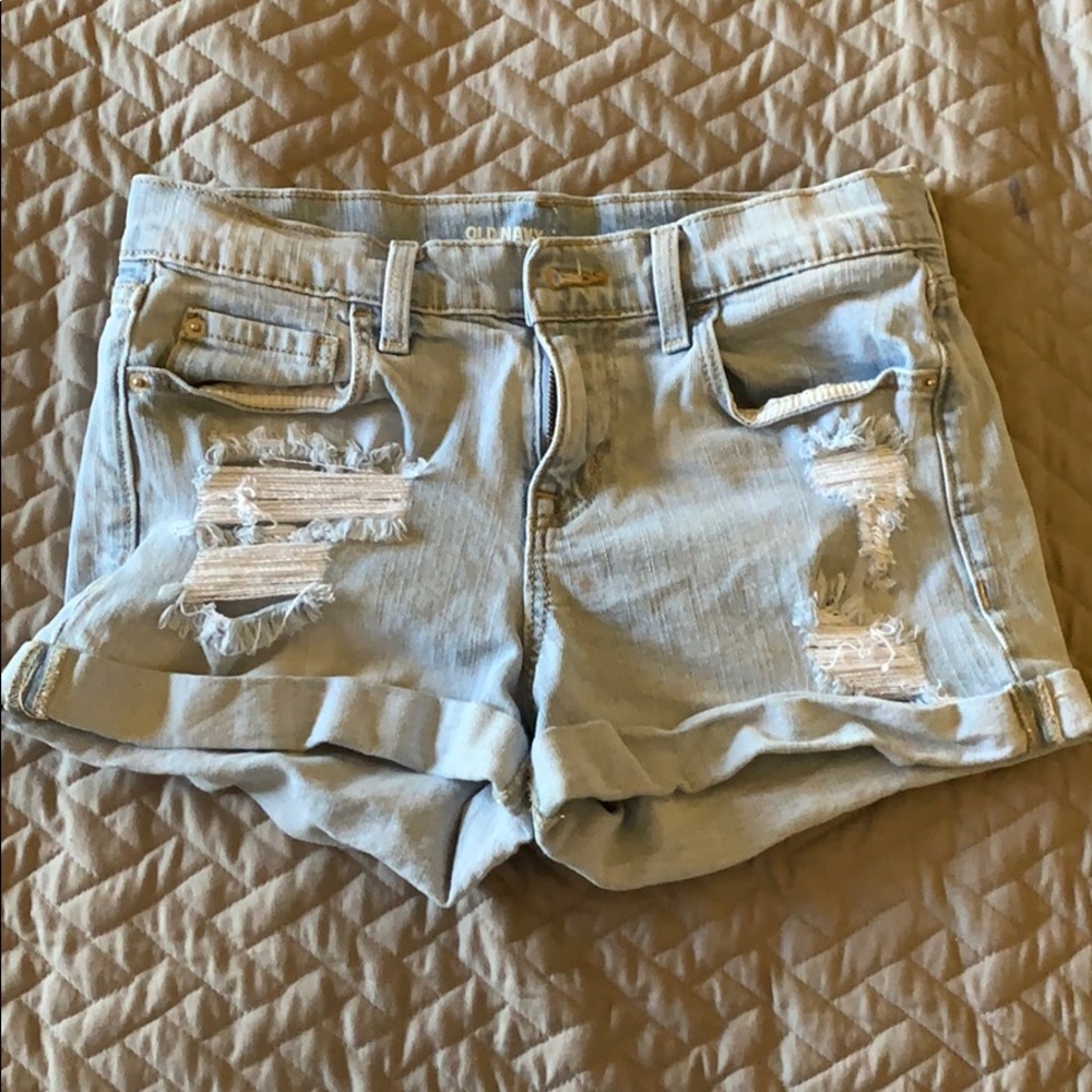 old navy denim shorts